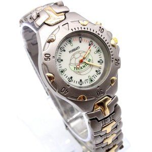 Vintage Fossati Titanium Watch Men's Luxury Casual Silver Tone Stainless Steel